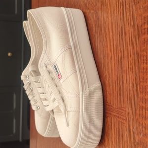 Superga sneakers, white, size 9 or 39.5